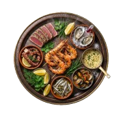 Mediterranean seafood specialities